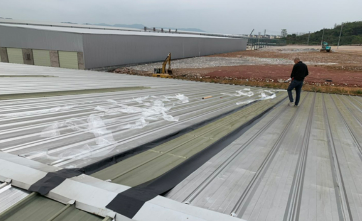 梅列厂房屋面防水维修案例